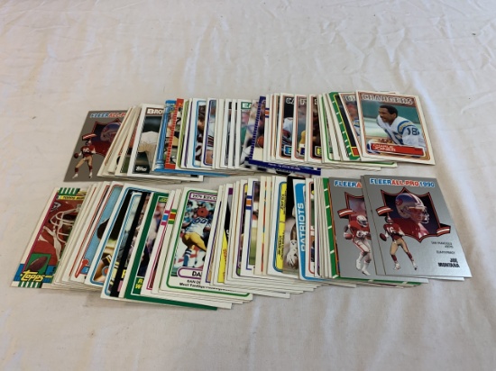 Lot of 100 Football Cards STARS