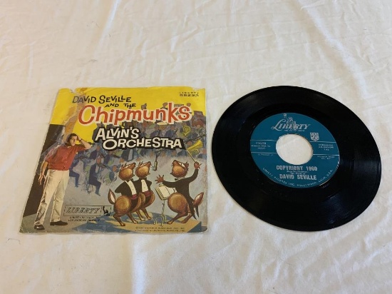 DAVID SEVILLE Chipmunks 45 RPM 1959 Record