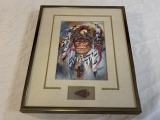 Cleo Teissedre Indian Framed Print & Arrow Head