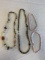 Lot of 4 Costume Jewelry Beaded Necklaces