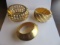 Lot of 3 Large Cielo Gold-Tone Bracelets