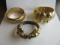 Lot of 3 Cielo Gold-Tone Bracelets