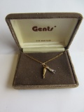 Gents 12K Gold Filled Pendant Necklace
