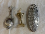 Lot of 3 Brooches with rhinestones