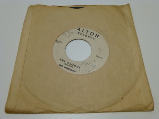 THE SPACEMEN The Clouds 45 RPM Record 1959