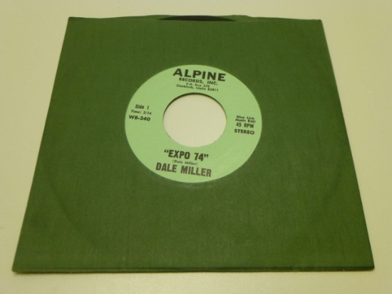 DALE MILLER "Expo 74" 45 RPM Record 1974