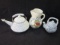 Lot of 2 Teapots & a Ceramic Pitcher