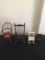 Lot of four miniature doll chairs