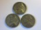 Lot of 3 .35 Silver Wartime Nickels