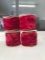 Lot of 4 Spools of Red Velvet Ribbon