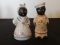 Vintage African American salt and pepper shakers