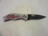 Red Dragon Design Folding Knife 8