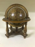 Vintage Wooden Zodiac Globe