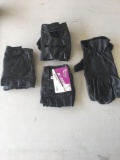 Lot of four for leather riding gloves XL