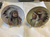 Lot of  2 G. Perillo Plate Native American Plates