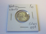 .999 1/10oz Walking Liberty Bullion