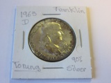 1963 .90 Silver Franklin Half Dollar