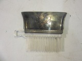 Silver Plate Dustpan with Plastic Broom