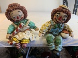 Raggedy Ann & Andy Shelf Sitter Set 1969 Universal