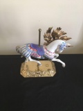 Limited edition carousel horse with brass base