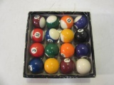 Set of 16 Small Billiards Balls