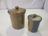 Pair of Sango Gold Dust Green Pots 8