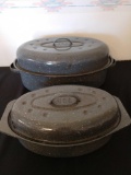 Set of 2 pre-owned roasting pans