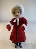 Danbury Mint SHIRLEY TEMPLE Porcelain Doll CAROLER