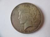 1924 .90 Silver Peace Dollar