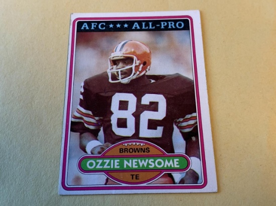 OZZIE NEWSOME Browns 1980 Topps Football Card