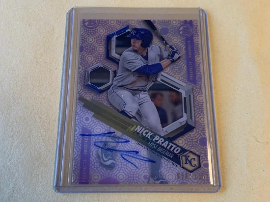 NICK PRATTO 2018 Bowman High Tek AUTOGRAPH 059/150