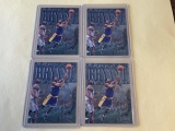 Lot of 4 KOBE BRYANT 1998 Skybox Metal Universe