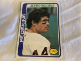 JOHN RIGGINS Redskins 1978 Topps Football Card