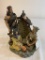 Native American Family Resin Figure Display