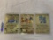 Lot of 3 Limited Edition Gold Metal Pokemon Cards