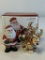 Fitz & Floyd Santa & Reindeer Salt Pepper Shakers