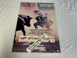 Vintage 1985 Wrangler Rodeo National Finals Poster