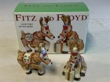 Fitz and Floyd Santa's Flight Salt & Pepper Shaker