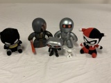 Mighty Muggs Figures + Batman & Harley Quinn Plush