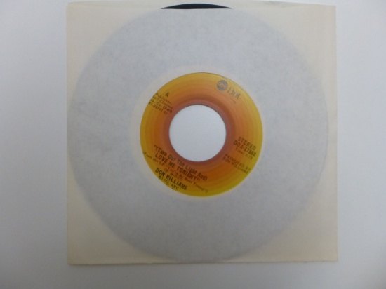 DON WILLIAMS (Turn Out The Light And) 45 RPM Recor