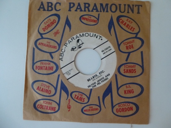 FELTON JARVIS AND THE FEL-TONES Be-I-Bye 45 RPM 19