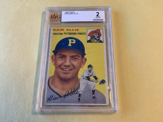 GAIR ALLIE Pirates 1954 Topps #179 Graded BVG 2