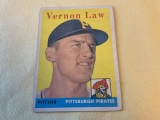 VERNON LAW Pirates 1958 Topps Baseball #132