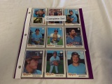 1978 Topps Baseball Burger King RANGERS Set 1-22