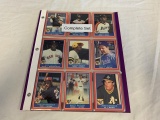 1987 Fleer Baseball HOTTEST STARS Set 1-44
