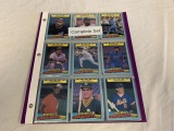 1987 Fleer Baseball GAME WINNERS Set 1-44
