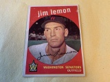JIM LEMON Senators 1959 Topps Baseball #215