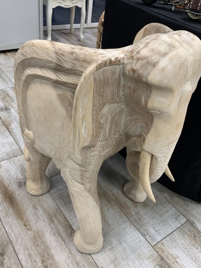 Hand Carved Wood elephant  Chair