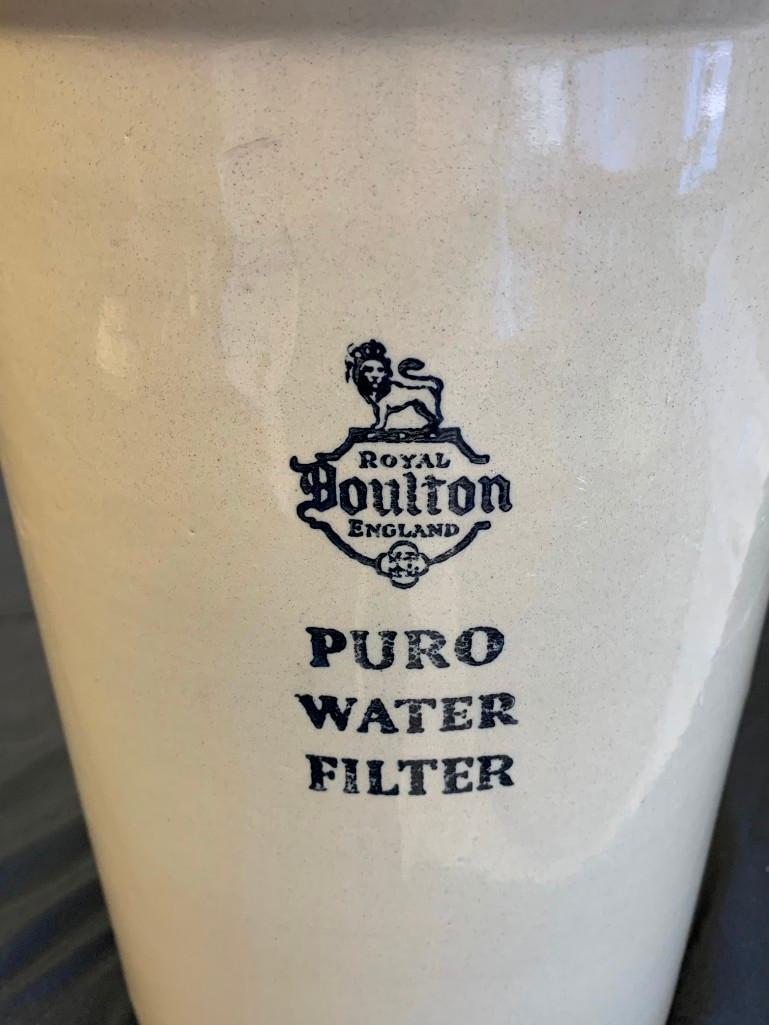 Antique Royal Doulton Puro Water Filter Crock | Proxibid