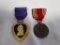 Lot of 2 authentic WWII medals Purple Heart and Good Conduct